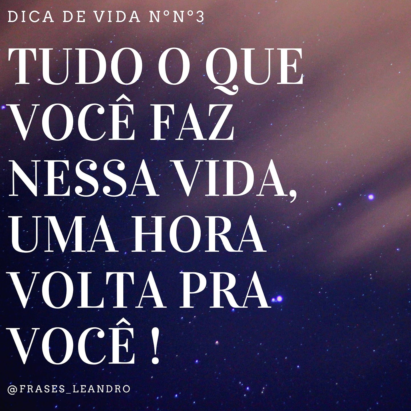 Frase regra da vida