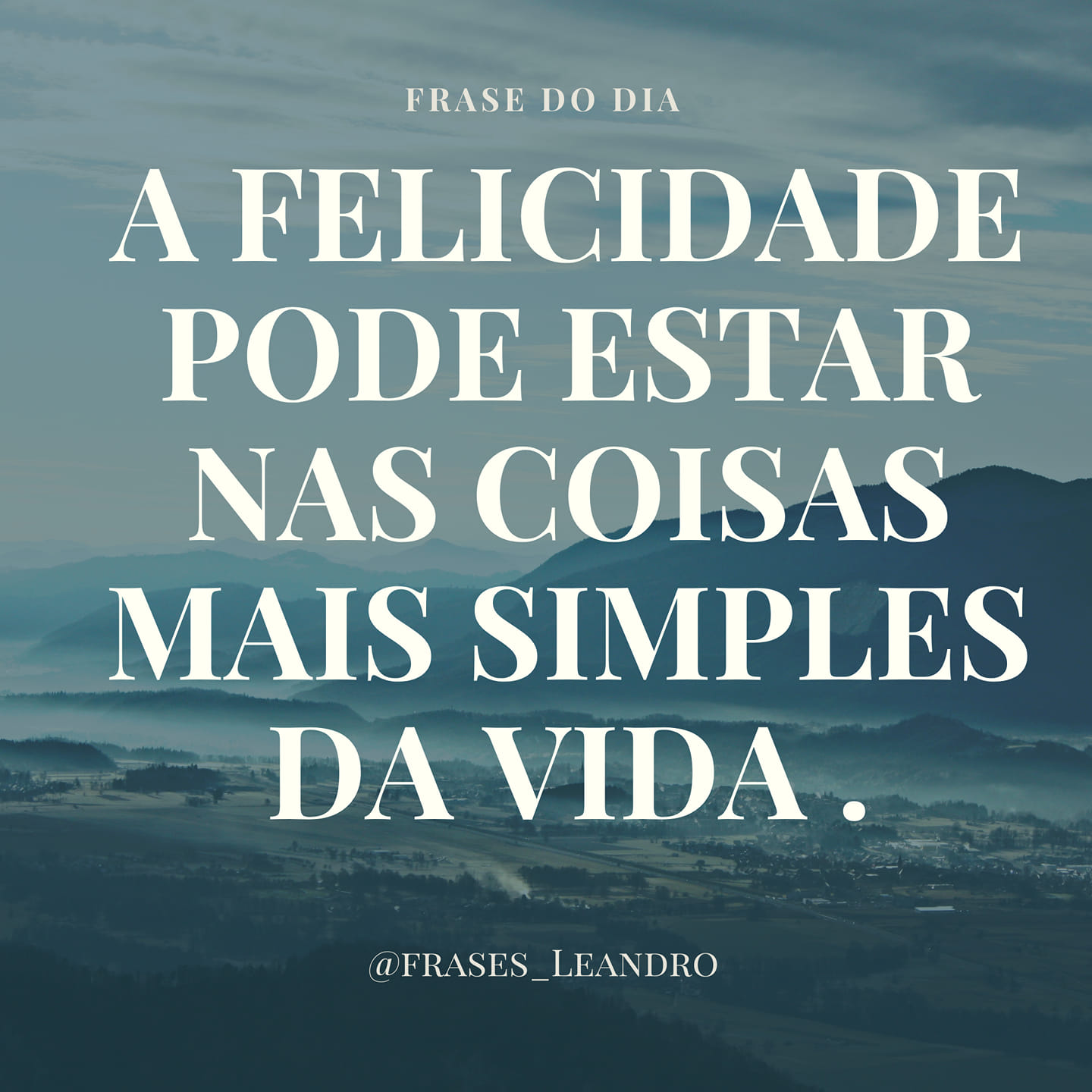 A felicidade pode estar nas coisas simples