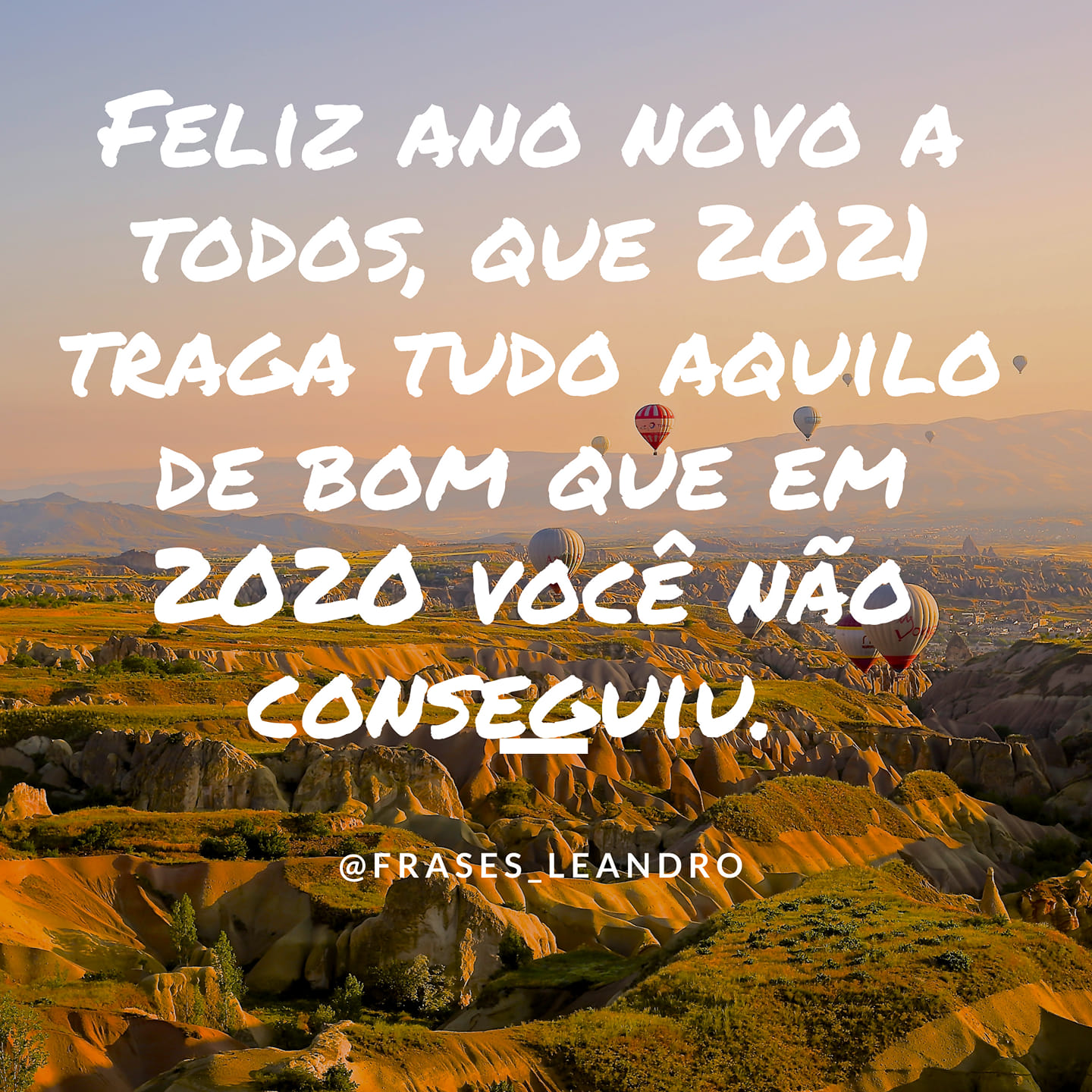 Feliz ano novo a todos, que 2021 traga tudo aquilo de bom que em 2020 você não conseguiu. 